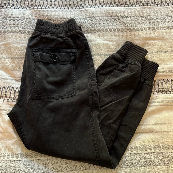 James Perse Pants - James Perse Black Jogger Track Pants